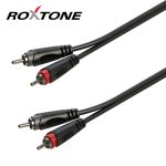 Roxtone 2 RCA - 2 RCA 3m szerelt prémium kábel