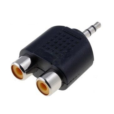 3,5mm Jack - 2x RCA elosztó