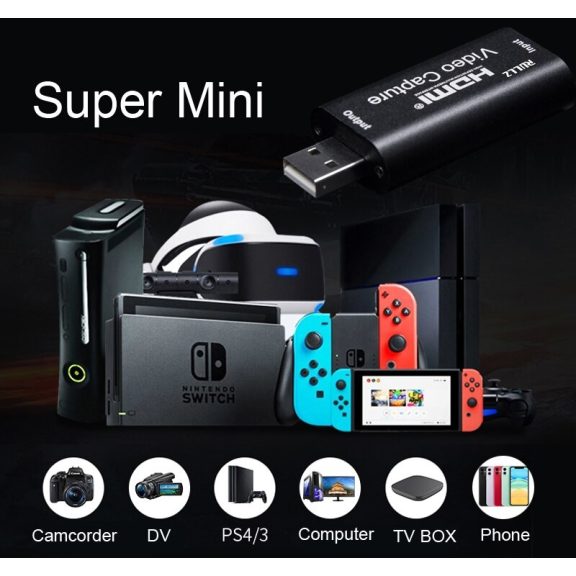 HDMI Video felvétel és élő közvetítés / LIVE STREAMING (1080P, 30Hz, USB2.0)