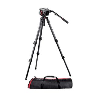   Manfrotto 504HD 535K extra magas videóállvány carbon lábakkal (max.184cm!)