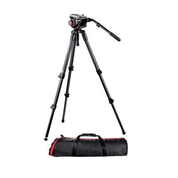   Manfrotto 504HD 535K extra magas videóállvány carbon lábakkal (max.184cm!)