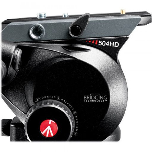 Manfrotto 504HD 535K extra magas videóállvány carbon lábakkal (max.184cm!)