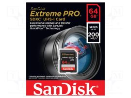 SanDisk 64Gb 4K Extreme PRO SDXC kártya
