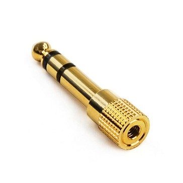 6,35mm Jack - 3,5mm jack átalakító (aranyozott)