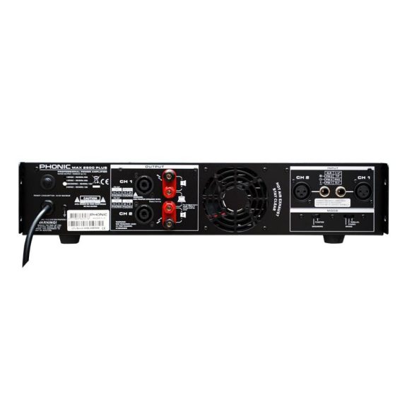Phonic MAX2500 Plus Végerősítő, 2x750W/4Ohm