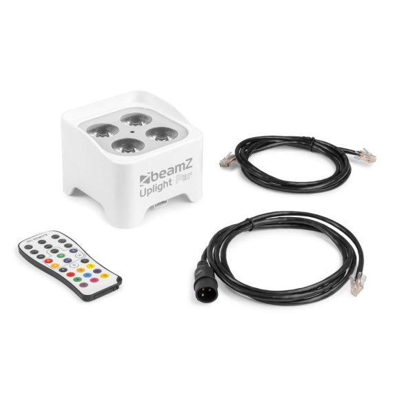 BeamZ BBP90W RGB-UV (4x4W) LED DMX akkumulátoros reflektor + IR távirányító