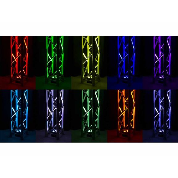 BeamZ BBP90 RGB-UV (4x4W) LED DMX akkumulátoros reflektor + IR távirányító