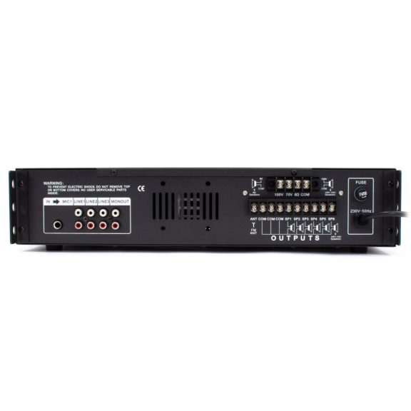 Thunder BSS060 5 csatornás / 6 zónás 100V ERŐSÍTŐ (60W) + Bluetooth + FM