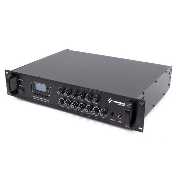 Thunder BSS120 5 csatornás / 6 zónás 100V ERŐSÍTŐ (120W) + Bluetooth + FM