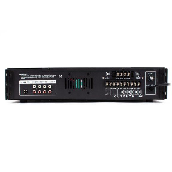Thunder BSS120 5 csatornás / 6 zónás 100V ERŐSÍTŐ (120W) + Bluetooth + FM