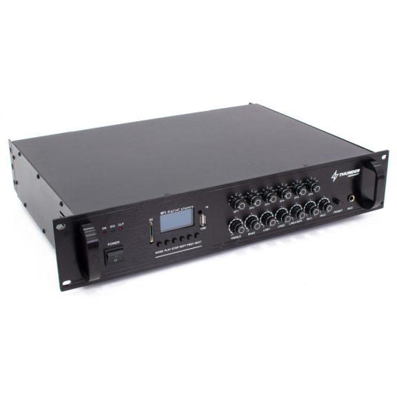 Thunder BSS180 5 csatornás / 6 zónás 100V ERŐSÍTŐ (180W) + Bluetooth + FM