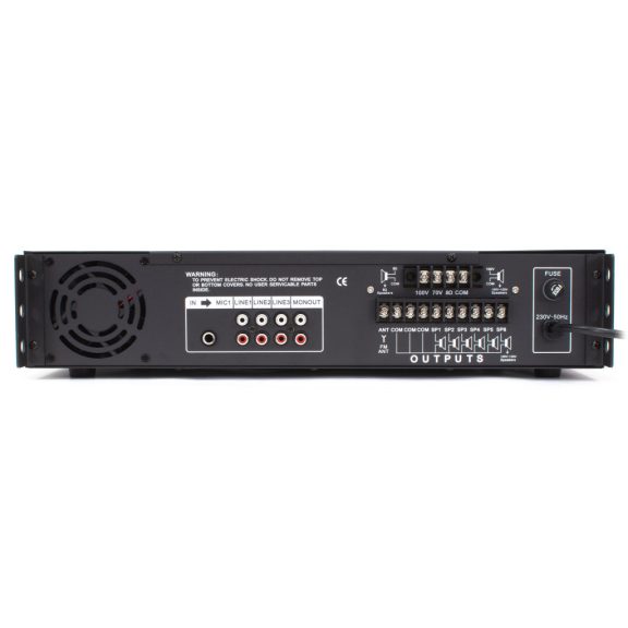 Thunder BSS180 5 csatornás / 6 zónás 100V ERŐSÍTŐ (180W) + Bluetooth + FM