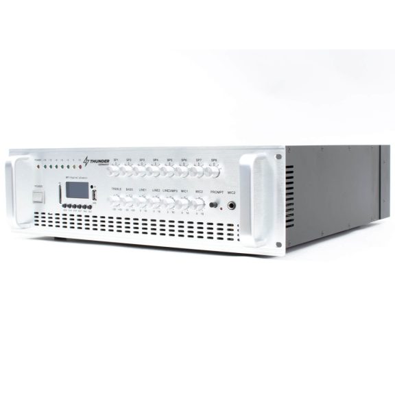 Thunder BSX1000 5 csatornás / 8 zónás 100V ERŐSÍTŐ (1000W) + Bluetooth + FM