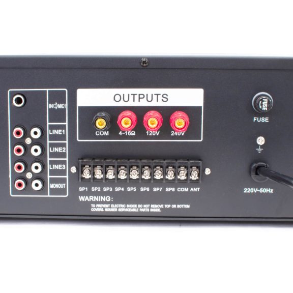 Thunder BSX1000 5 csatornás / 8 zónás 100V ERŐSÍTŐ (1000W) + Bluetooth + FM