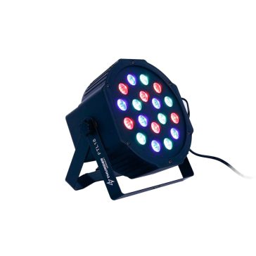   Thunder FTL18 FlatPAR RGB (18x1W) DMX LED reflektor, színező