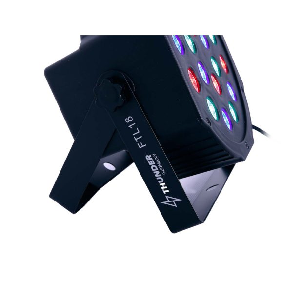 Thunder FTL18 FlatPAR RGB (18x1W) DMX LED reflektor, színező