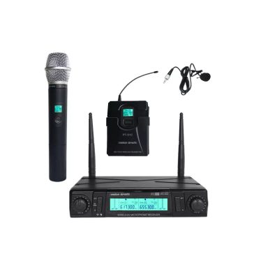   Voice-Kraft JRU-602/HT-51C/LT-11A/PT-51C UHF mikrofon szett, kézi és csíptetős mikrofonnal