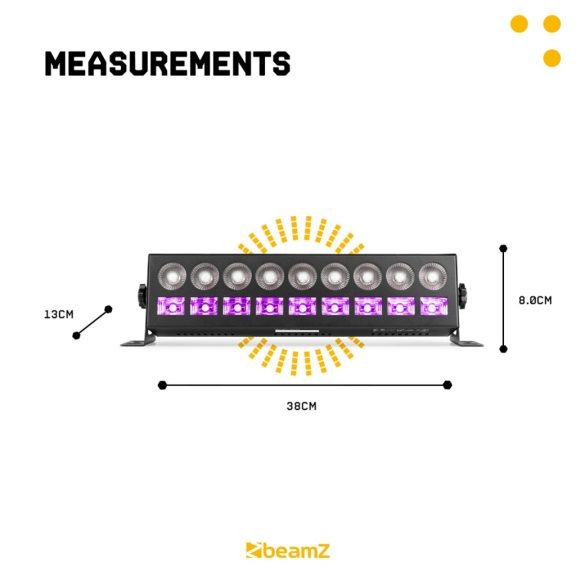 BeamZ LCB99 LED BAR 2 az 1-ben RGBW UV fényeffekt BeamZ LCB99 LED BAR 2 az 1-ben RGBW UV fényeffekt
