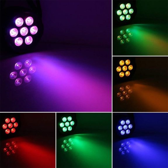 Thunder LP-79 (7x9W) RGBWA LED PAR fényeffekt + DMX + UV