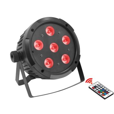   Thunder LPB-1A (6x10W) RGBWA LED PAR fényeffekt + DMX + UV + AKKUMULÁTOR