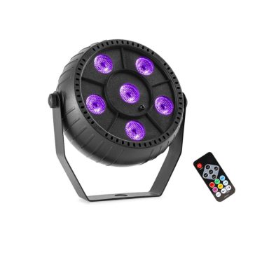   Thunder LUVB-PAR6 (6x1W) UV LED PAR + TÁVIRÁNYÍTÓ + AKKUMULÁTOR