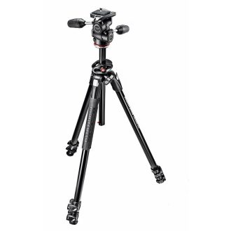   Manfrotto MK290DUA3-3W 290 Dual kit alu 3 szekciós állvány 90° oszloppal + 3D fej