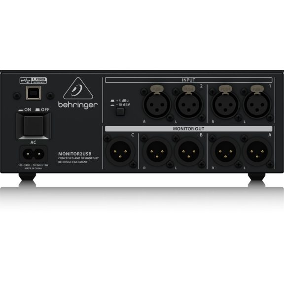 Behringer MONITOR2USB High-end fejhallgató erősítő Behringer MONITOR2USB High-end fejhallgató erősítő