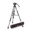 Manfrotto MVK504XTWINMC fluid videó fej karbon ikerlábas állvánnyal, középterp. 