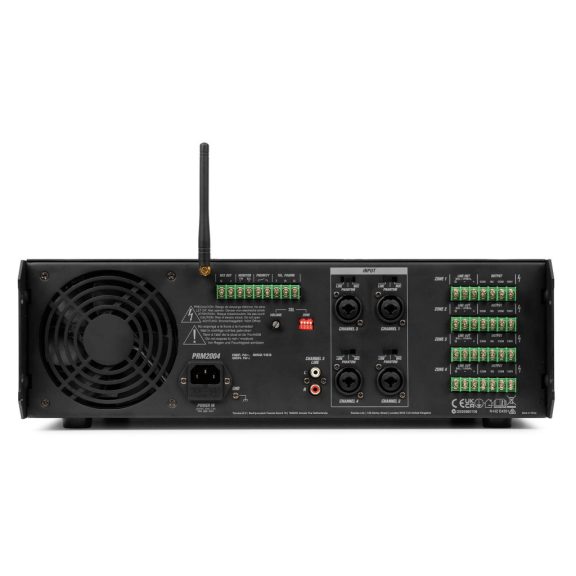 Power Dynamics PAM2004, 4 csatornás 200W mátrix erősítő Power Dynamics PAM2004, 4 csatornás 200W mátrix erősítő