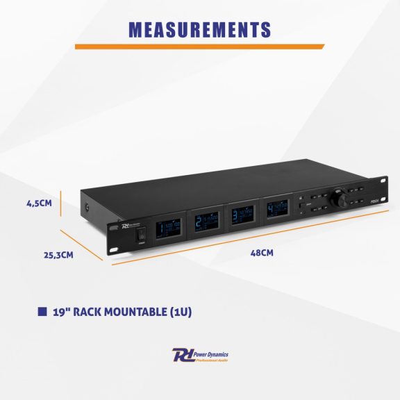 Power Dynamics PD524B UHF vezeték nélküli mikrofonkészlet + 4 db fejmikrofon szett