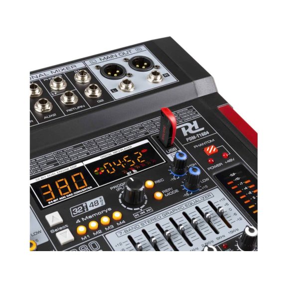 Power Dynamics PDM-T1604 16 csatornás Keverő, Bluetooth, MP3