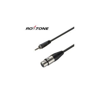   Roxtone XLR alj - 3,5mm Jack dugó mikrofon kábel 90cm (RACC420L0.9)