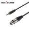 Roxtone XLR alj - 3,5mm Jack dugó mikrofon kábel 90cm (RACC420L0.9)