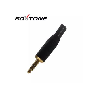 Roxtone RJ089S-BG Sztereo 3.5 aranyozott jack dugó (fekete)