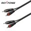 Roxtone 2 RCA - 2 RCA 1m szerelt prémium kábel (SACC130L1)