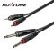 Roxtone 2x 6,3 jack - 2x rca kábel 6m (SACC150L6)