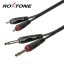 Roxtone 2x 6,3 jack - 2x rca kábel 6m (SACC150L6)