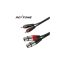 Roxtone 2x XLR alj - 2x RCA dugó szerelt kábel 1m (SACC170L1)