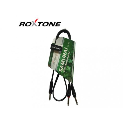 Roxtone 6,35mm Jack-2x 6,35mm Jack szerelt jelkábel 1m (SAYC100L1)