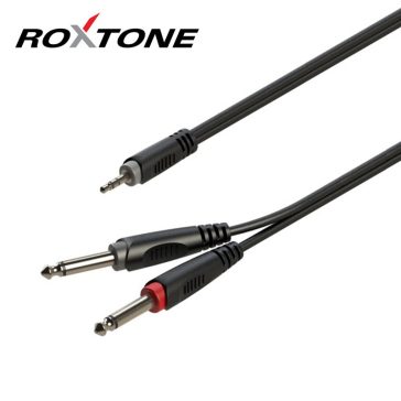  Roxtone 3,5mm Jack-2x 6,35mm Jack szerelt jelkábel 6m (SAYC130L6)