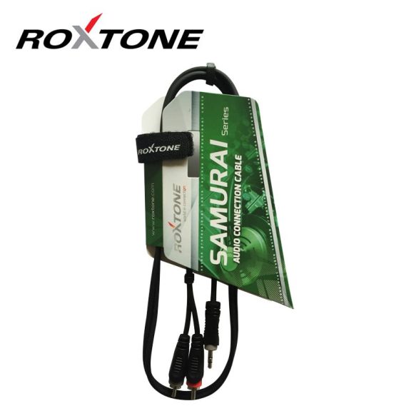 Roxtone 3,5mm sztereó jack - 2 x RCA szerelt kábel 6 méter (SAYC150L6)