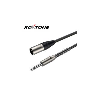   Roxtone 6,3mm monó Jack - XLR dugó (papa) kábel 10m (SMXJ250L10)