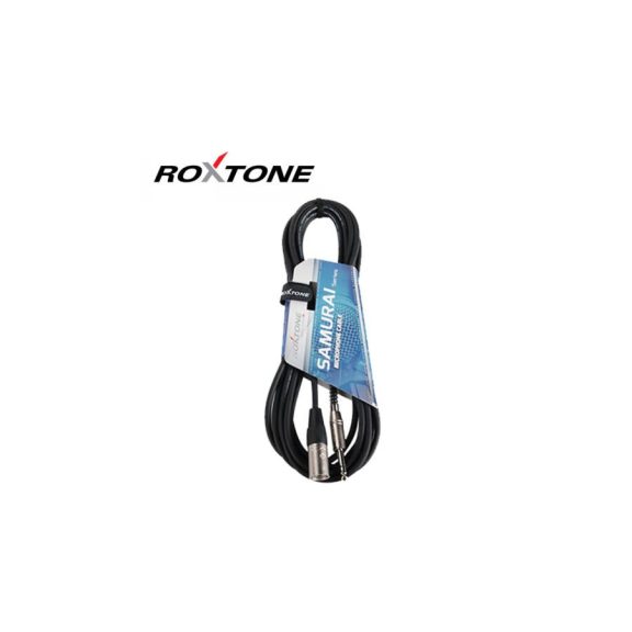 Roxtone 6,3mm sztereó Jack - XLR dugó (papa) kábel 5m (SMXJ260L5)