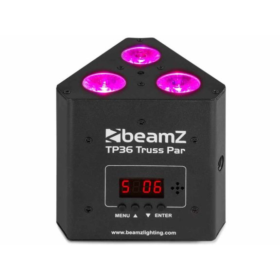 BeamZ TP36 TRUSS PAR, 3×4″ 4-in-1 KED, RGB-UV, DMX