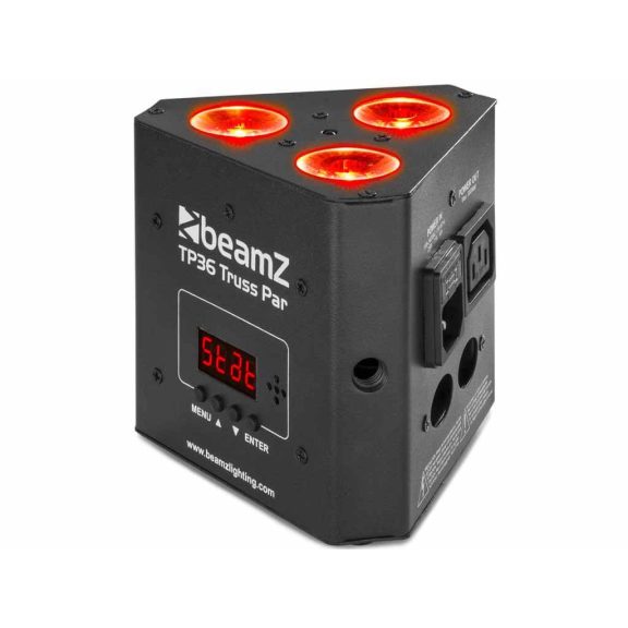 BeamZ TP36 TRUSS PAR, 3×4″ 4-in-1 KED, RGB-UV, DMX