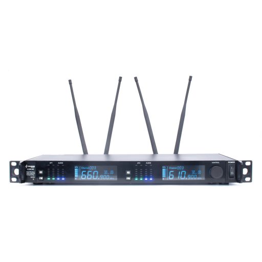 Thunder U-2308 2HT UHF professzionális rádiós mikrofon (2 db CSÍPTETŐS + 2 db FEJ mikrofon) + Koffer