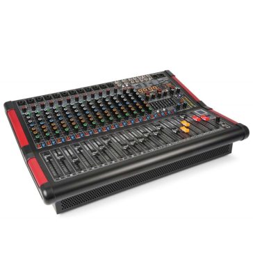   Power Dynamics PDM-S1604A(2x700W) 16 csatornás zenekari keverőerősítő, Bluetooth + Effekt + REC