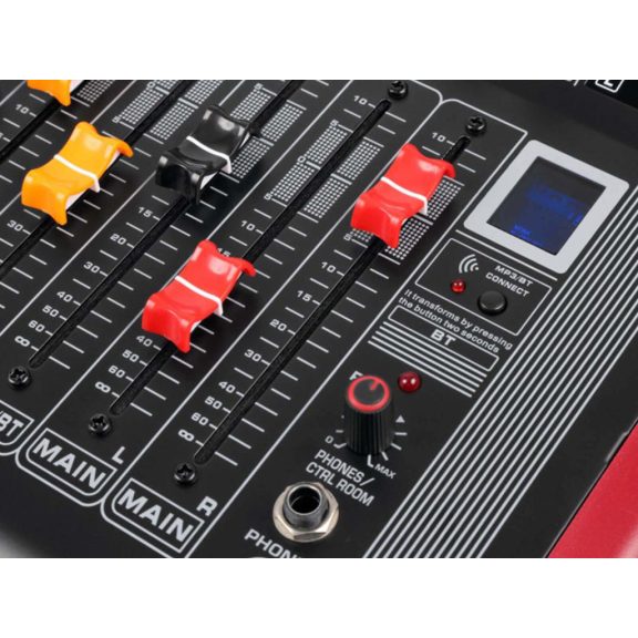 Power Dynamics PDM-S1604A(2x700W) 16 csatornás zenekari keverőerősítő, Bluetooth + Effekt + REC
