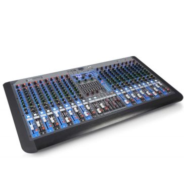   Power Dynamics PDM-S2004 – 20 csatornás dual zenekari keverő, Bluetooth + Effekt + REC felvétel