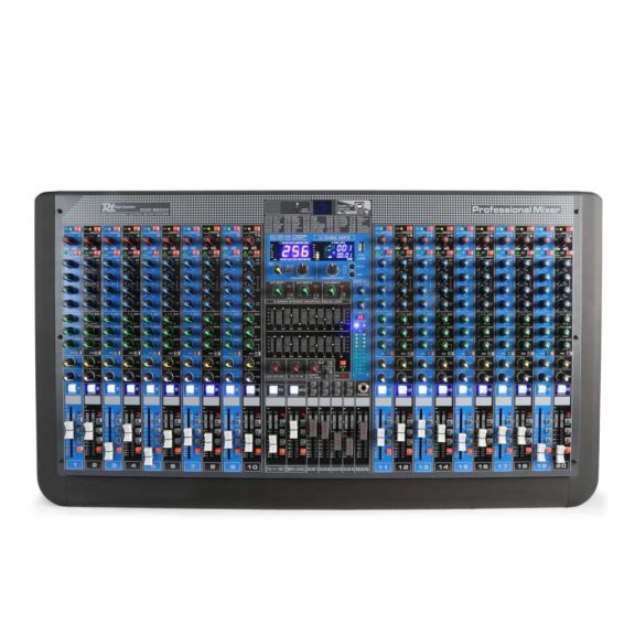 Power Dynamics PDM-S2004 – 20 csatornás dual zenekari keverő, Bluetooth + Effekt + REC felvétel